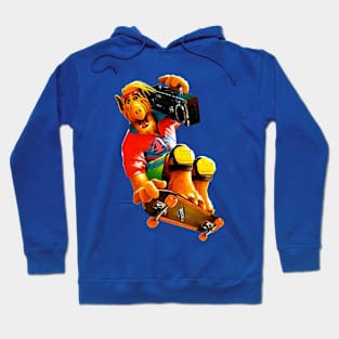 Alf- Skateboarding Retro 80's Style Hoodie